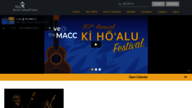 What Mauiarts.org website looked like in 2021 (2 years ago)