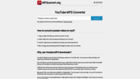 What Mp3convert.org website looked like in 2021 (2 years ago)