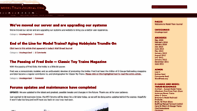 What Modeltrainjournal.com website looked like in 2021 (2 years ago)