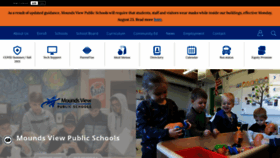 What Moundsviewschools.org website looked like in 2021 (2 years ago)