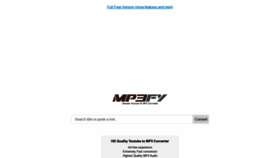 What Mp3fy.org website looked like in 2021 (2 years ago)