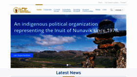 What Makivik.org website looked like in 2021 (2 years ago)