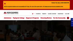 What Mc3.edu website looked like in 2021 (2 years ago)