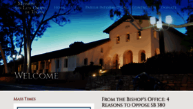 What Missionsanluisobispo.org website looked like in 2021 (4 years ago)