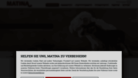 What Matina-gmbh.de website looked like in 2021 (2 years ago)