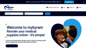 What Mybyramhealthcare.com website looked like in 2021 (2 years ago)