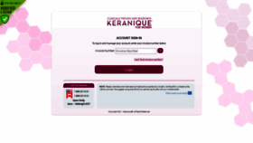 What Myaccount.keranique.com website looked like in 2021 (2 years ago)