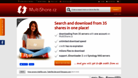 What Multishare.cz website looked like in 2021 (4 years ago)