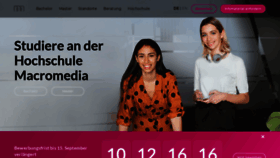What Macromedia-fachhochschule.de website looked like in 2021 (2 years ago)