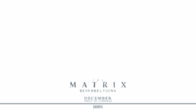 What Matrixresurrections.net website looked like in 2021 (3 years ago)