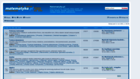 What Matematyka.pl website looked like in 2021 (2 years ago)