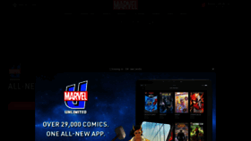 What Marvel.com website looked like in 2021 (2 years ago)