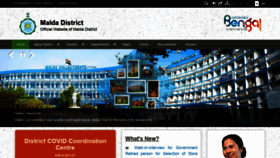 What Malda.gov.in website looked like in 2021 (2 years ago)