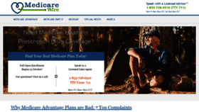 What Medicarewire.com website looked like in 2021 (2 years ago)