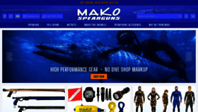 What Makospearguns.com website looked like in 2021 (2 years ago)