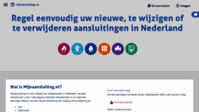 What Mijnaansluiting.nl website looked like in 2021 (2 years ago)