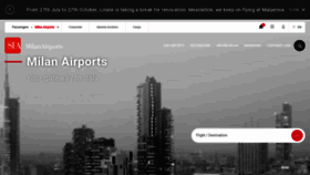 What Milanairports.com website looked like in 2021 (2 years ago)