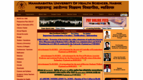 What Muhs.ac.in website looked like in 2021 (2 years ago)
