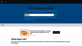What Maclookup.app website looked like in 2021 (2 years ago)