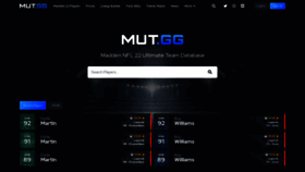 What Mut.gg website looked like in 2021 (2 years ago)