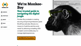 What Monkee-boy.com website looked like in 2021 (2 years ago)
