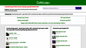 What M.cafelagu.me website looked like in 2021 (2 years ago)