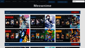 What Meownime.moe website looked like in 2021 (2 years ago)
