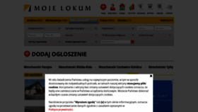 What Mojelokum.pl website looked like in 2021 (3 years ago)