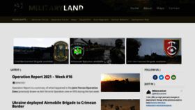 What Militaryland.net website looked like in 2021 (2 years ago)
