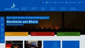 What Monheim.de website looked like in 2021 (2 years ago)
