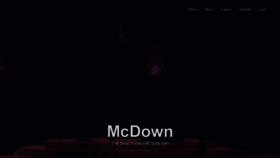What Mcdown.pw website looked like in 2021 (2 years ago)