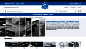 What Moparpartsoverstock.com website looked like in 2021 (2 years ago)