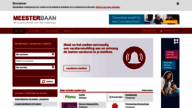 What Meesterbaan.nl website looked like in 2021 (2 years ago)