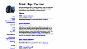 What Musicpd.org website looked like in 2021 (2 years ago)