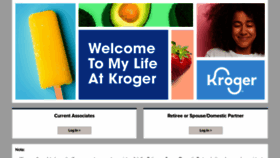 What Mylifeatkroger.com website looked like in 2021 (2 years ago)