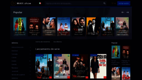 What Maxi.show website looked like in 2021 (3 years ago)