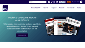 What Meassociation.org.uk website looked like in 2021 (2 years ago)