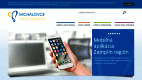 What Michalovce.sk website looked like in 2021 (2 years ago)