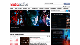 What Metroactive.com website looked like in 2021 (2 years ago)