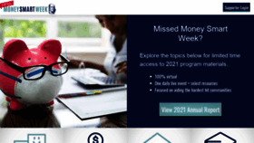 What Moneysmartweek.org website looked like in 2021 (2 years ago)