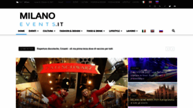 What Milanoevents.it website looked like in 2021 (2 years ago)