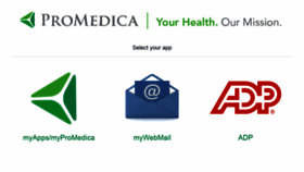 What Myphs.promedica.org website looked like in 2021 (2 years ago)