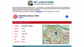 What Mylocation.org website looked like in 2021 (2 years ago)