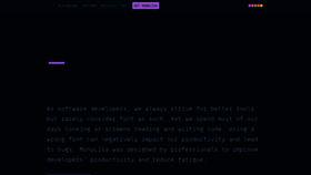 What Monolisa.dev website looked like in 2021 (3 years ago)