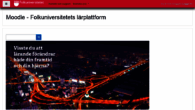 What Moodle.folkuniversitetet.se website looked like in 2021 (2 years ago)