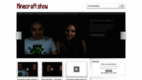 What Minecraftshow.com website looked like in 2021 (2 years ago)
