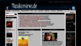 What Musikreviews.de website looked like in 2021 (2 years ago)