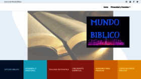 What Mundobiblicoelestudiodesupalabra.com website looked like in 2021 (2 years ago)
