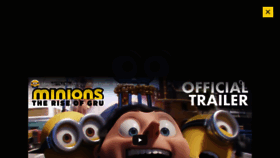 What Minionsmovie.com website looked like in 2021 (2 years ago)