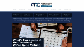What Morrischamber.org website looked like in 2021 (2 years ago)